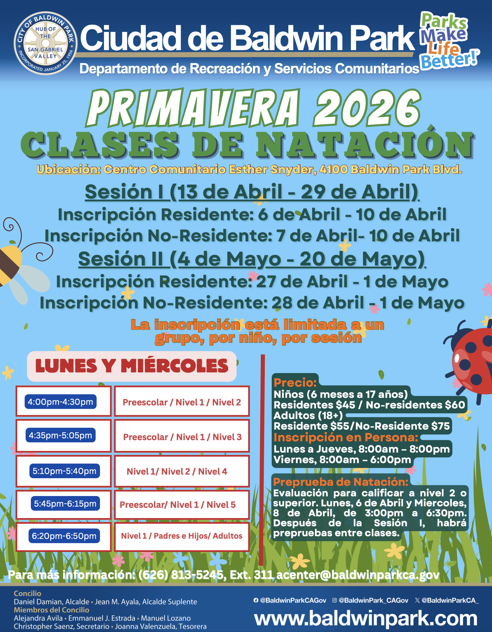 Aquatics Spring Swim Lessons pg2 2026