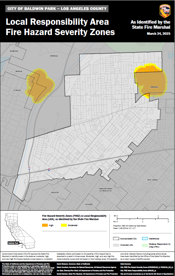 Fire Hazard Severity Map Zone